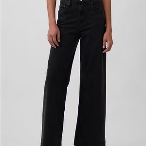 GAP Women's High Rise Stride Jeans in washed black